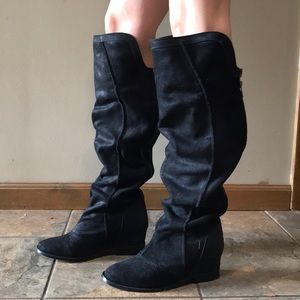 MINT black slouchy over the knee boot size 8.5